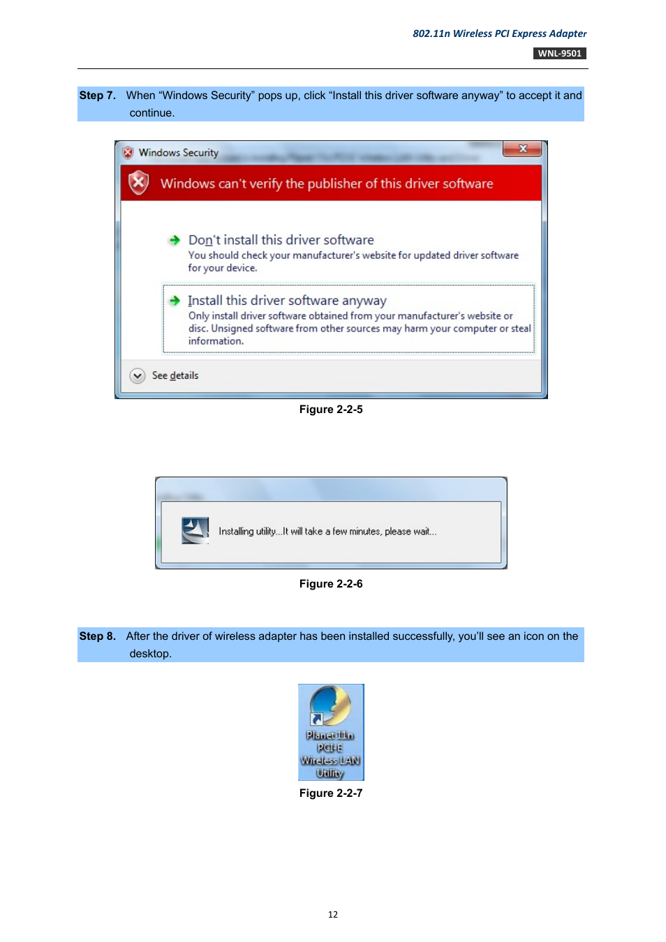 PLANET WNL-9501 User Manual | Page 12 / 45