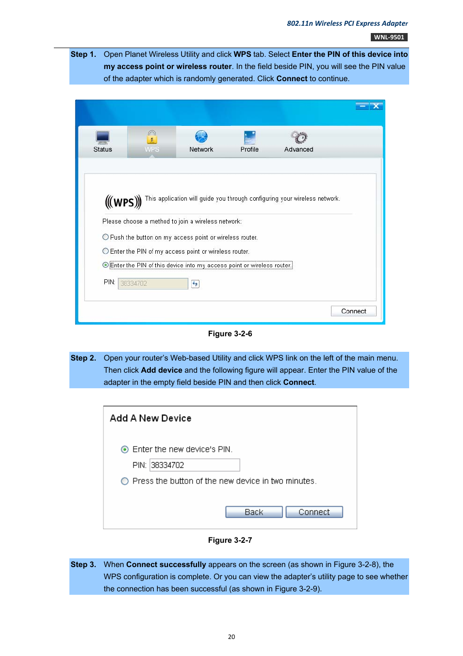 PLANET WNL-9501 User Manual | Page 20 / 45