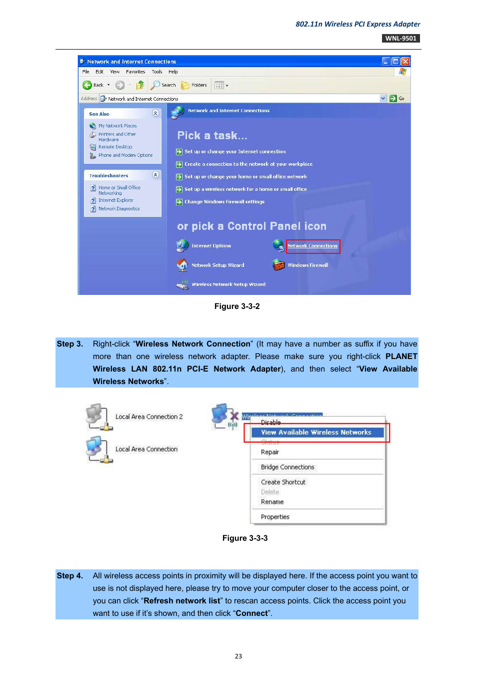 PLANET WNL-9501 User Manual | Page 23 / 45