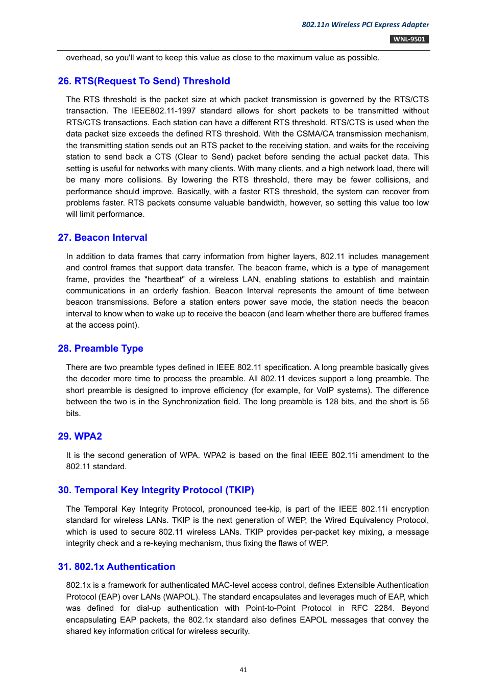 PLANET WNL-9501 User Manual | Page 41 / 45