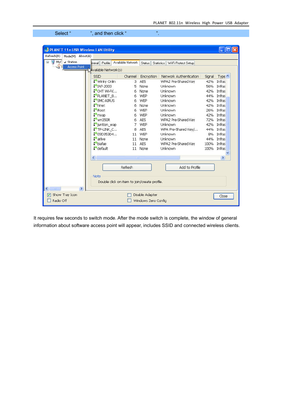 PLANET WNL-U555HA User Manual | Page 39 / 54