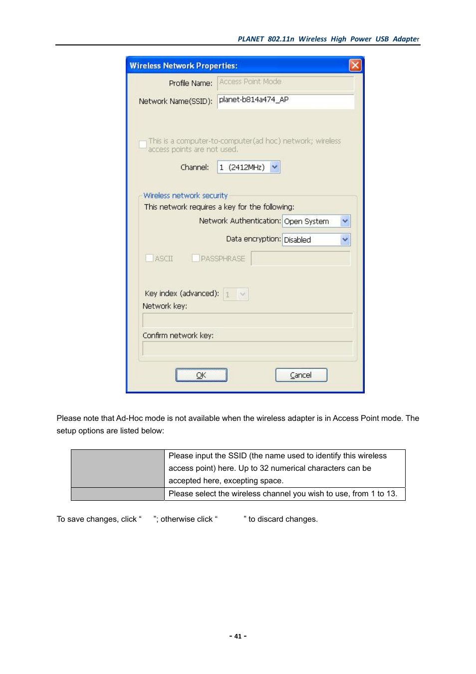 PLANET WNL-U555HA User Manual | Page 41 / 54