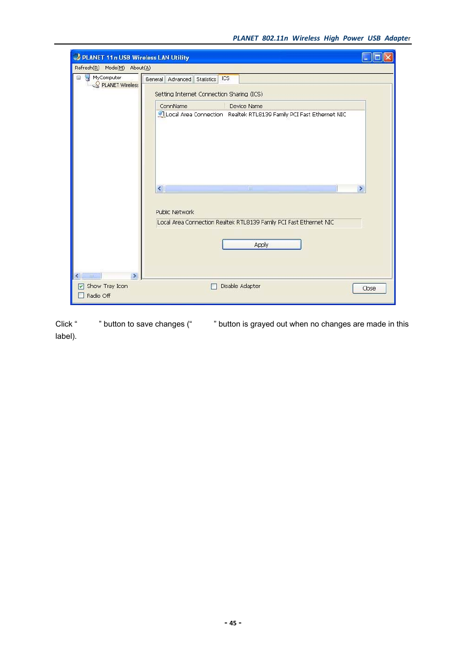 PLANET WNL-U555HA User Manual | Page 45 / 54