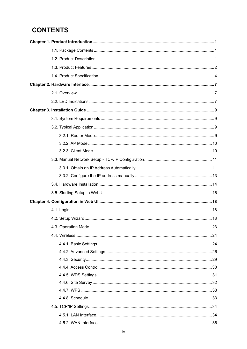 PLANET WNRT-300 User Manual | Page 5 / 76