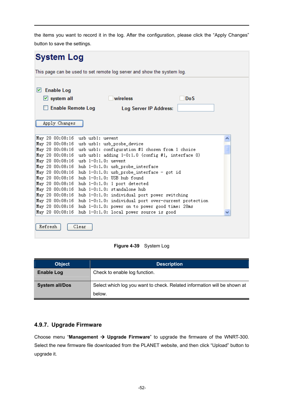 Upgrade firmware | PLANET WNRT-300 User Manual | Page 58 / 76