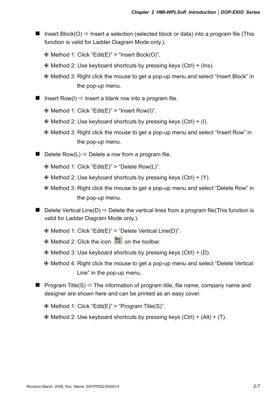 Delta Electronics Extension Digital I/O Module DOP-EXIO14RAE User Manual | Page 14 / 157