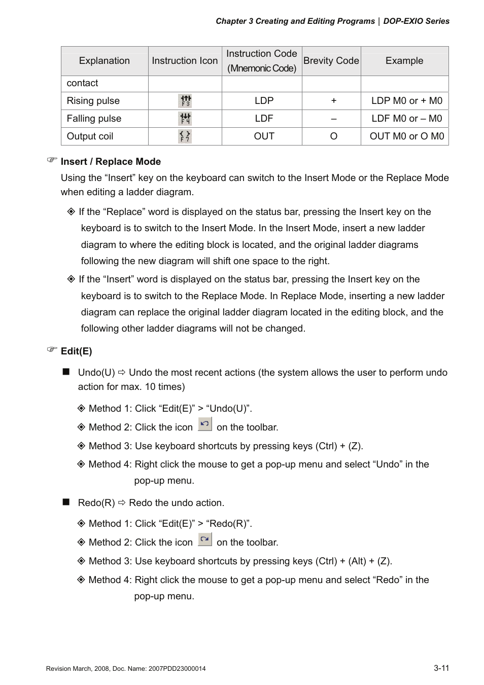 Delta Electronics Extension Digital I/O Module DOP-EXIO14RAE User Manual | Page 32 / 157