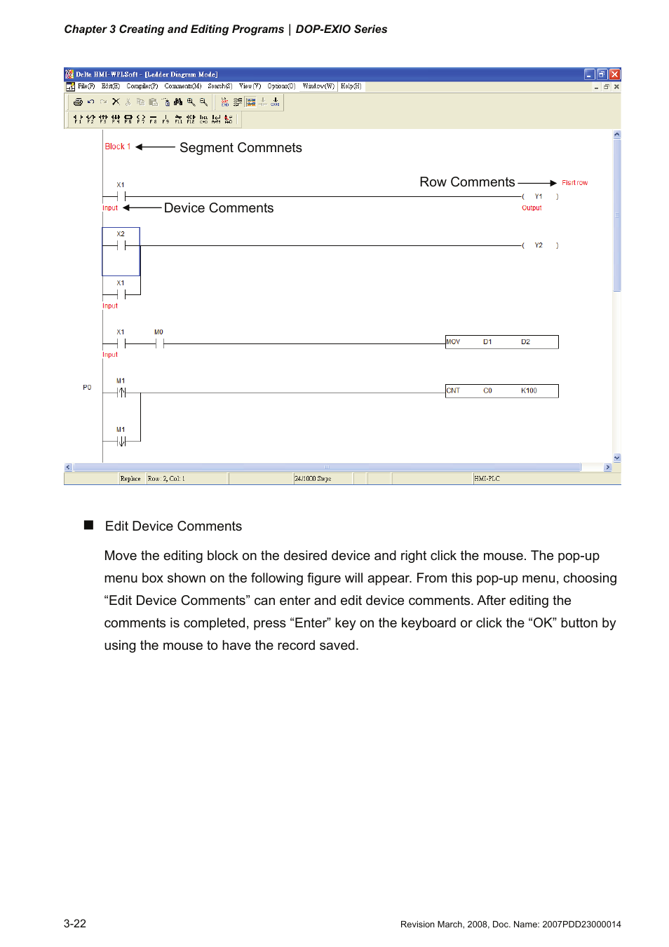 Delta Electronics Extension Digital I/O Module DOP-EXIO14RAE User Manual | Page 43 / 157