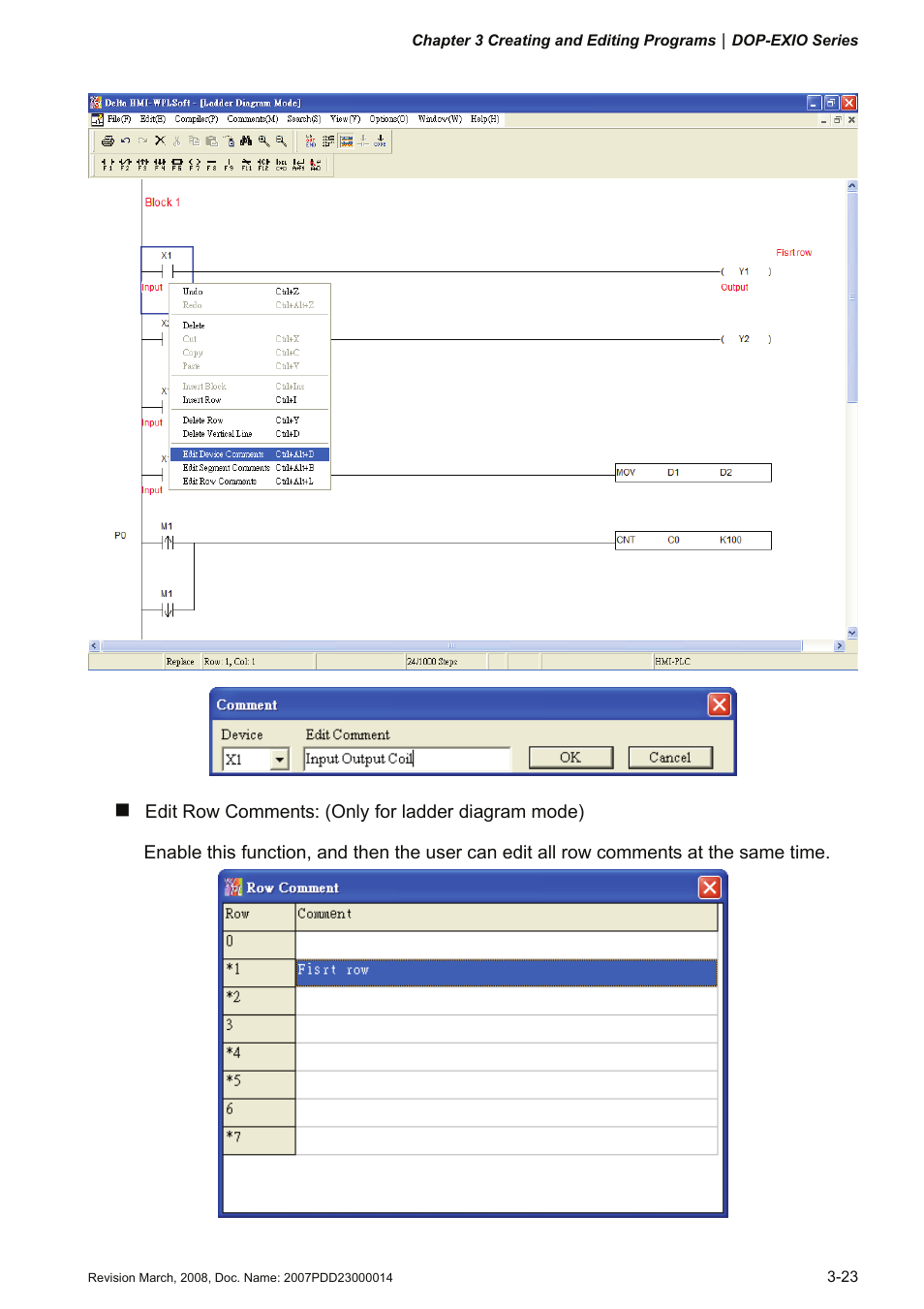 Delta Electronics Extension Digital I/O Module DOP-EXIO14RAE User Manual | Page 44 / 157