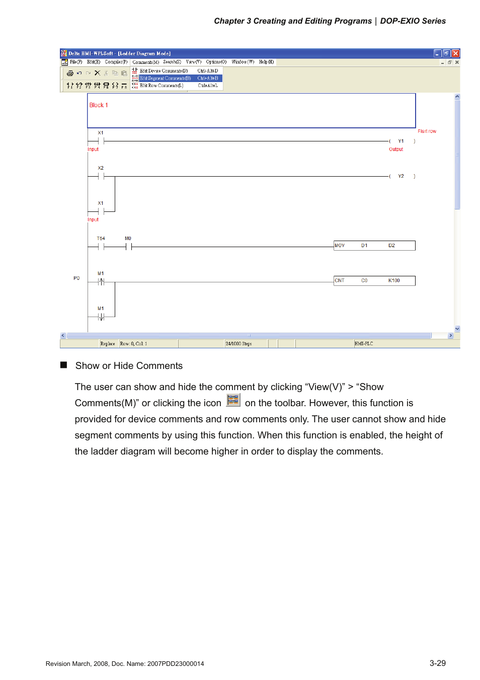 Delta Electronics Extension Digital I/O Module DOP-EXIO14RAE User Manual | Page 50 / 157