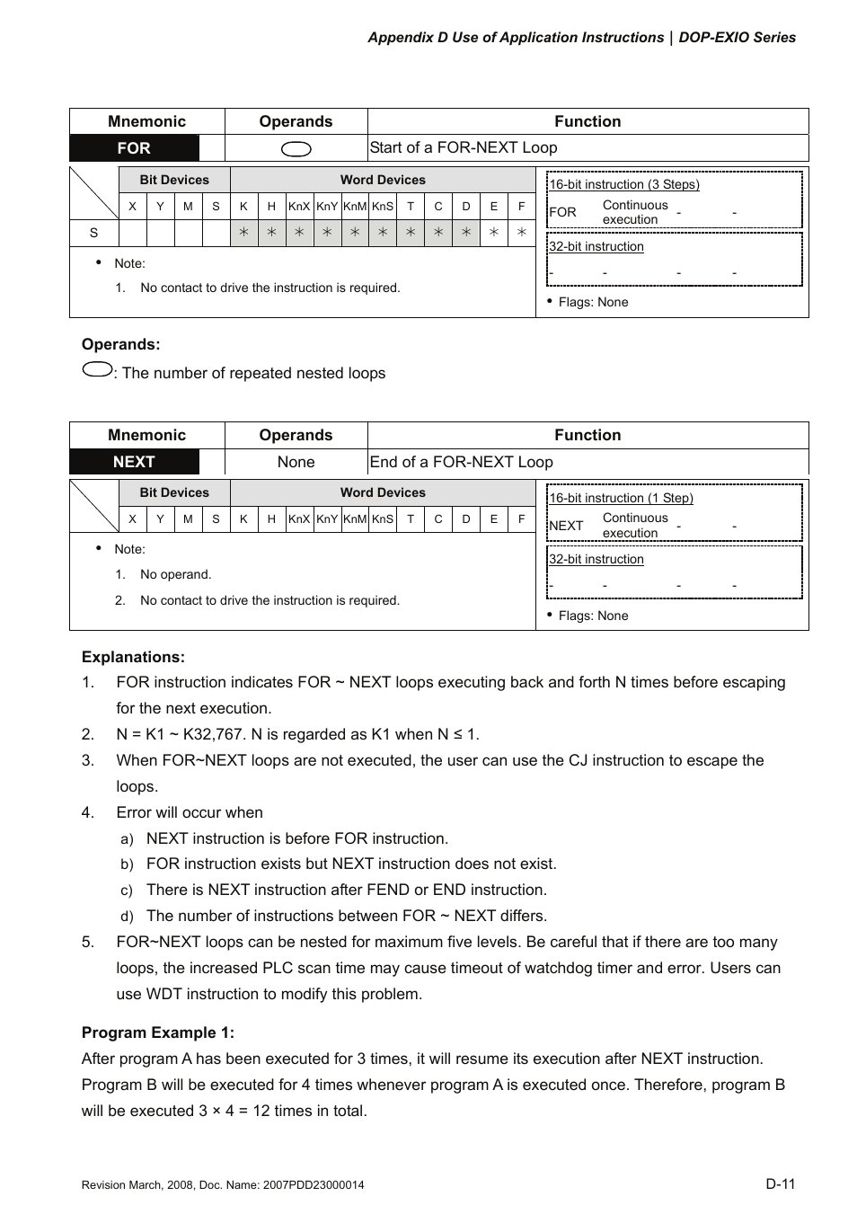 Next | Delta Electronics Extension Digital I/O Module DOP-EXIO14RAE User Manual | Page 92 / 157