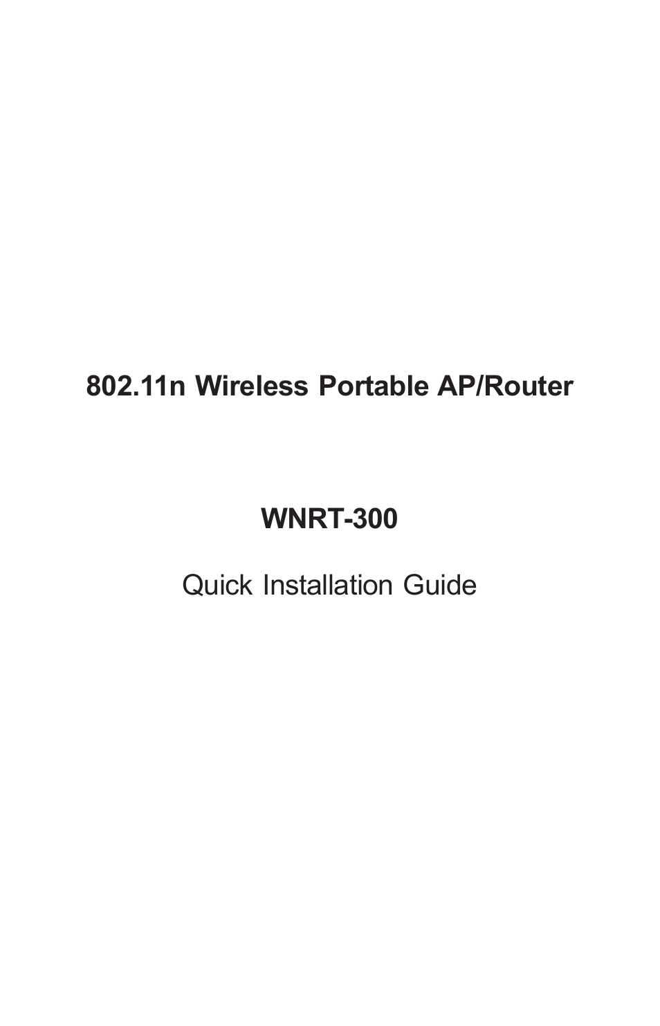 PLANET WNRT-300 User Manual | 12 pages