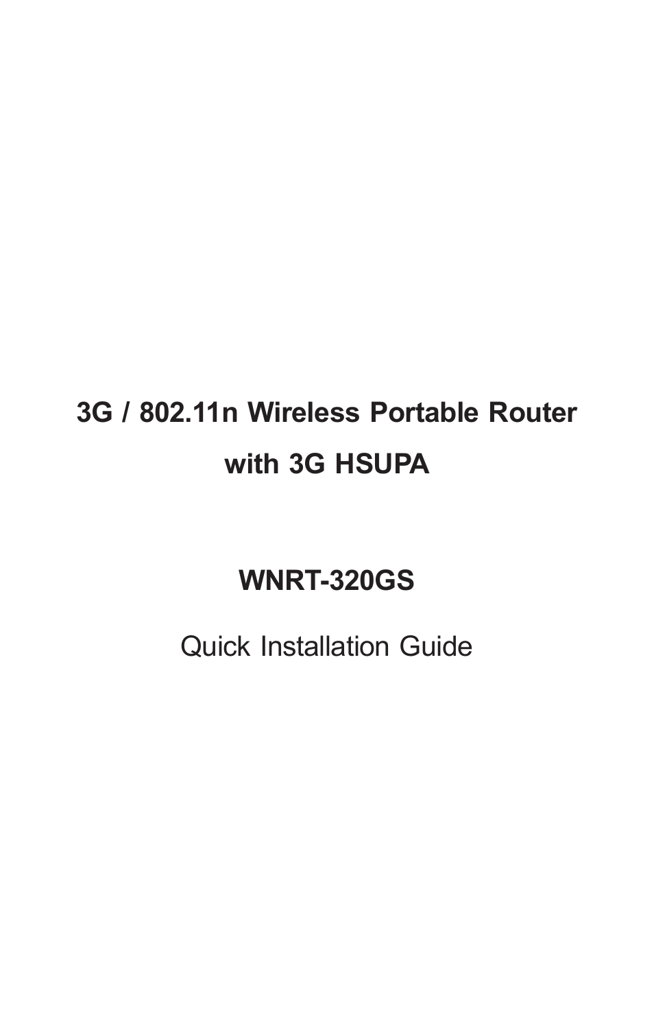 PLANET WNRT-320GS User Manual | 12 pages