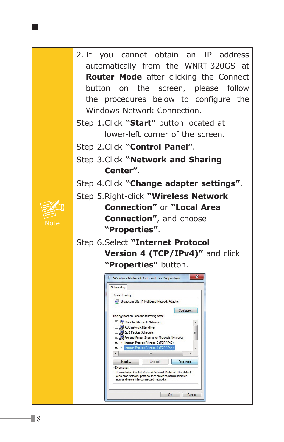 PLANET WNRT-320GS User Manual | Page 8 / 12