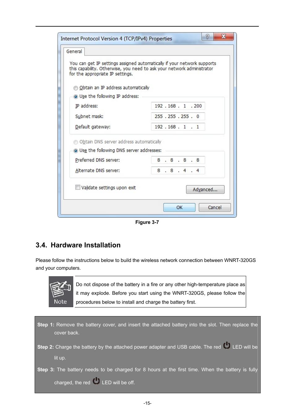Hardware installation | PLANET WNRT-320GS User Manual | Page 21 / 83