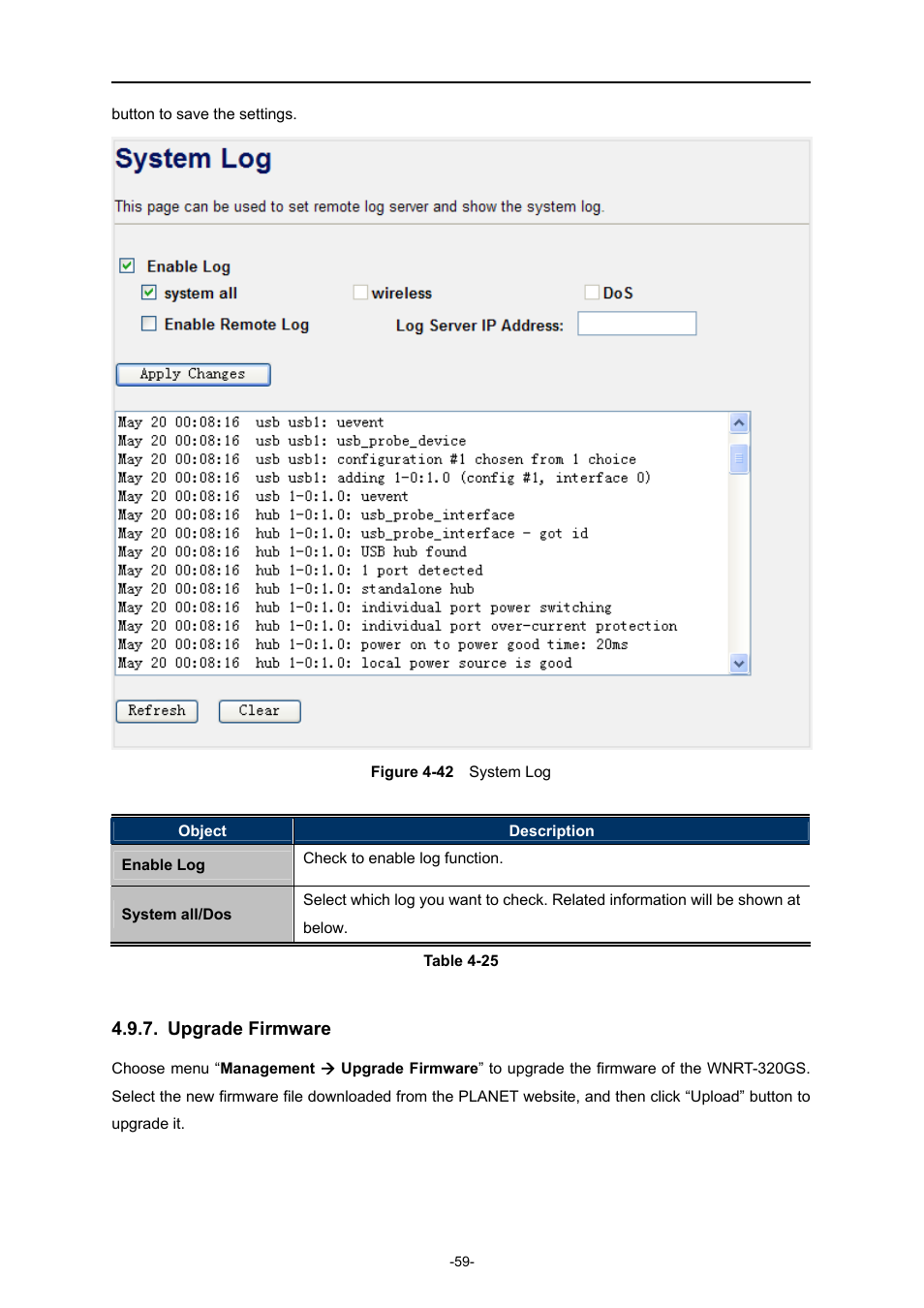 Upgrade firmware | PLANET WNRT-320GS User Manual | Page 65 / 83