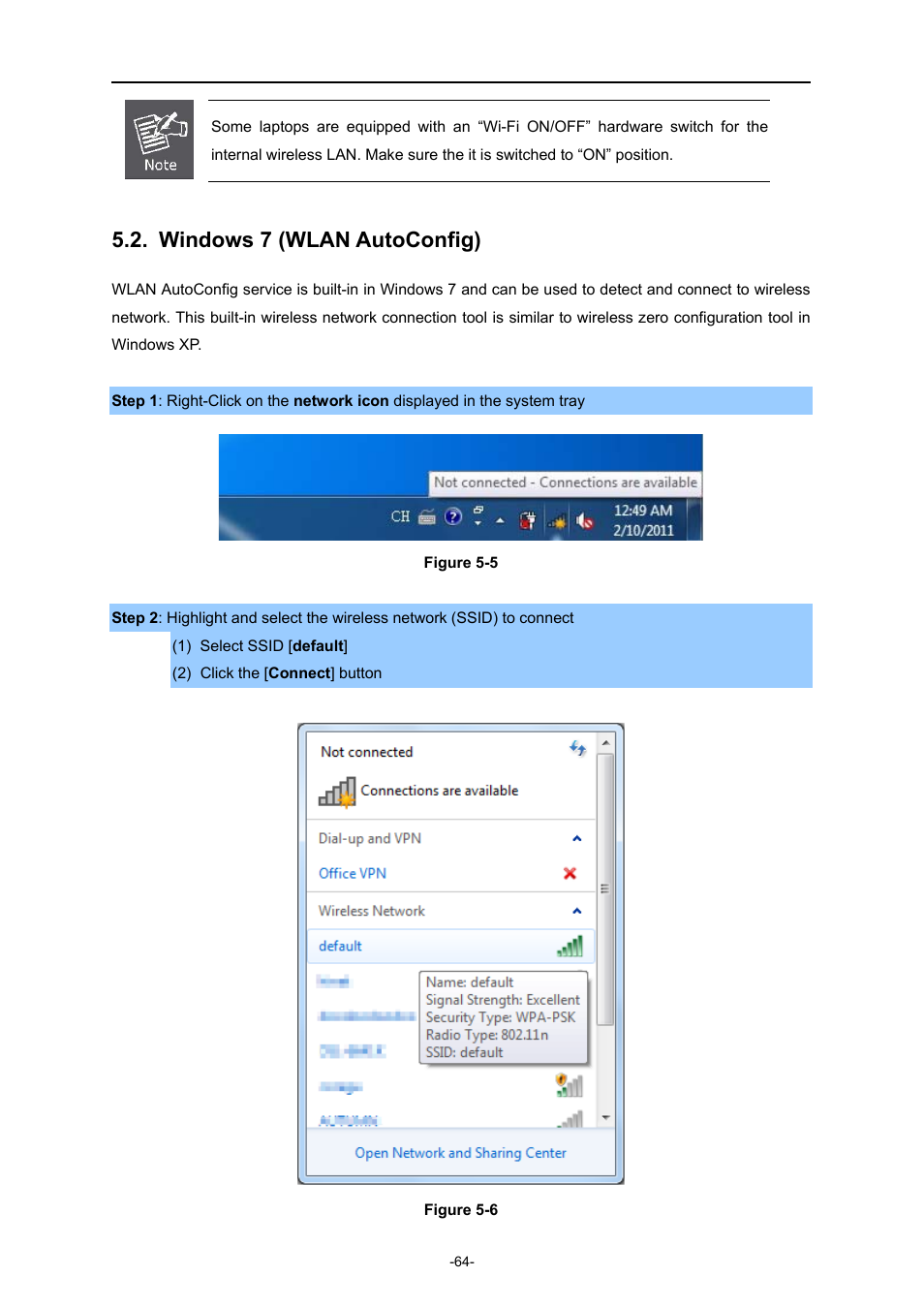 Windows 7 (wlan autoconfig) | PLANET WNRT-320GS User Manual | Page 70 / 83
