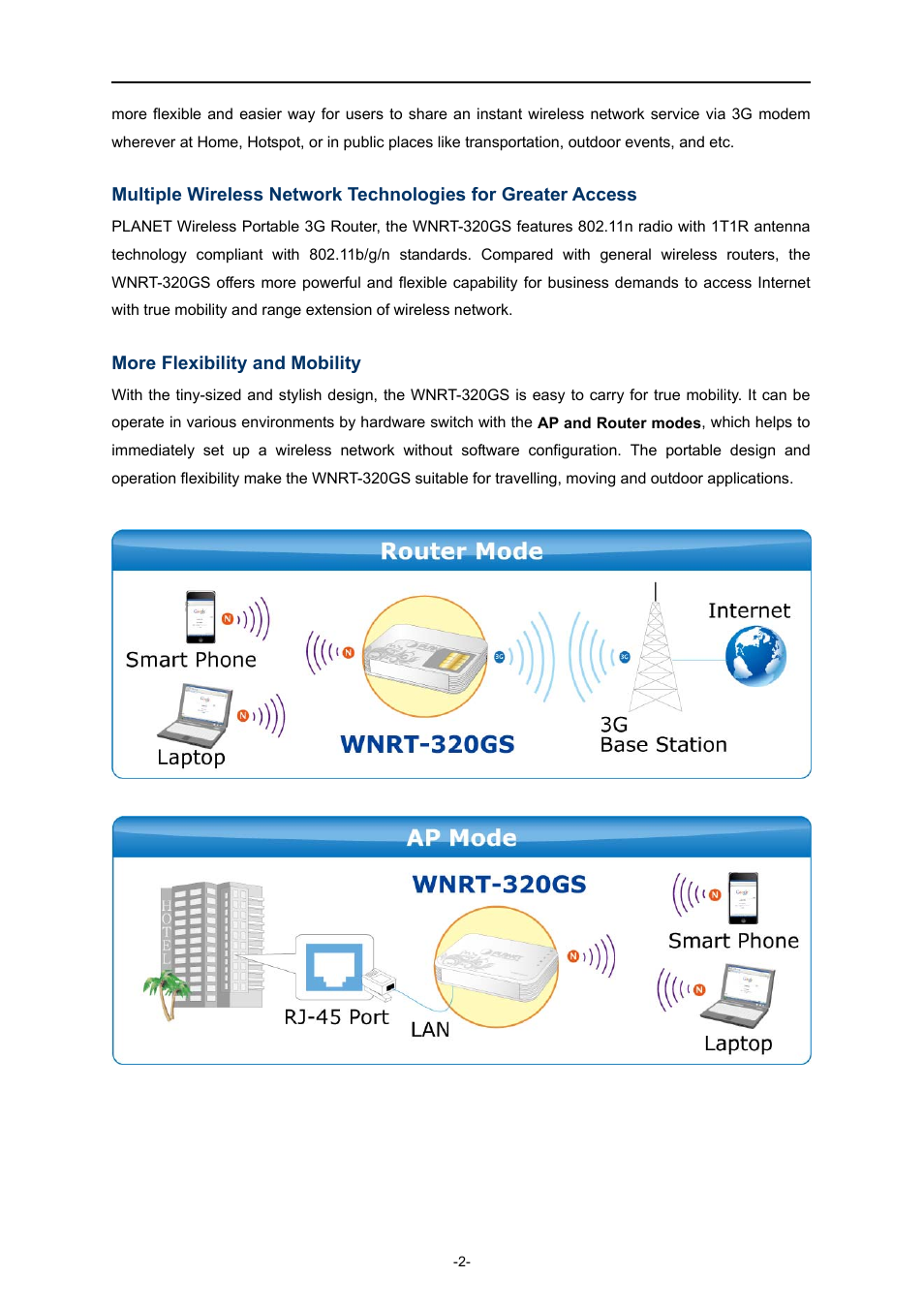 PLANET WNRT-320GS User Manual | Page 8 / 83