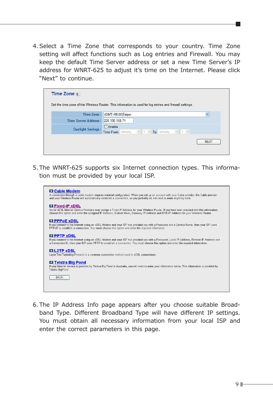 PLANET WNRT-625 User Manual | Page 9 / 12