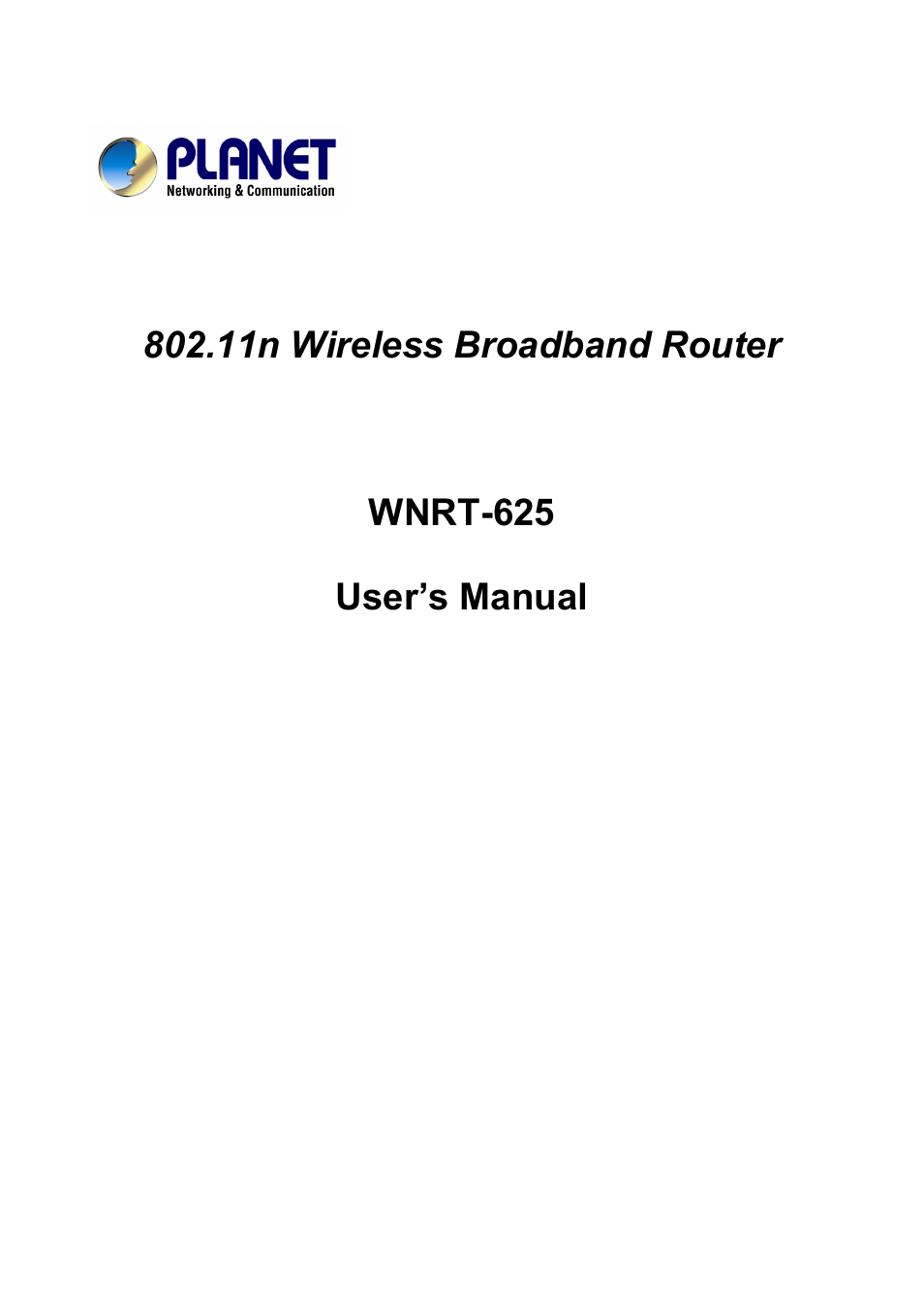 PLANET WNRT-625 User Manual | 42 pages