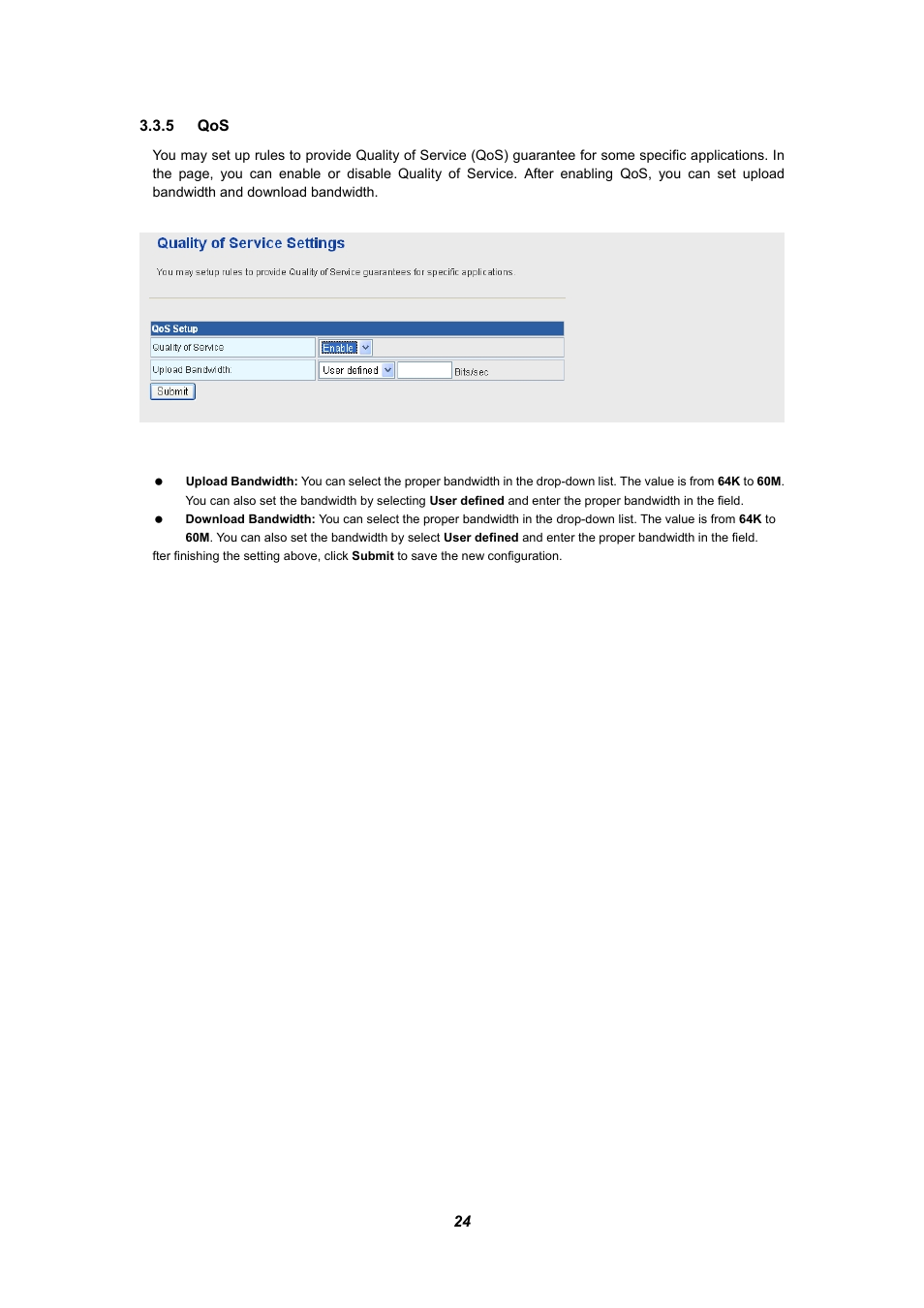 5 qos | PLANET WNRT-625 User Manual | Page 24 / 42