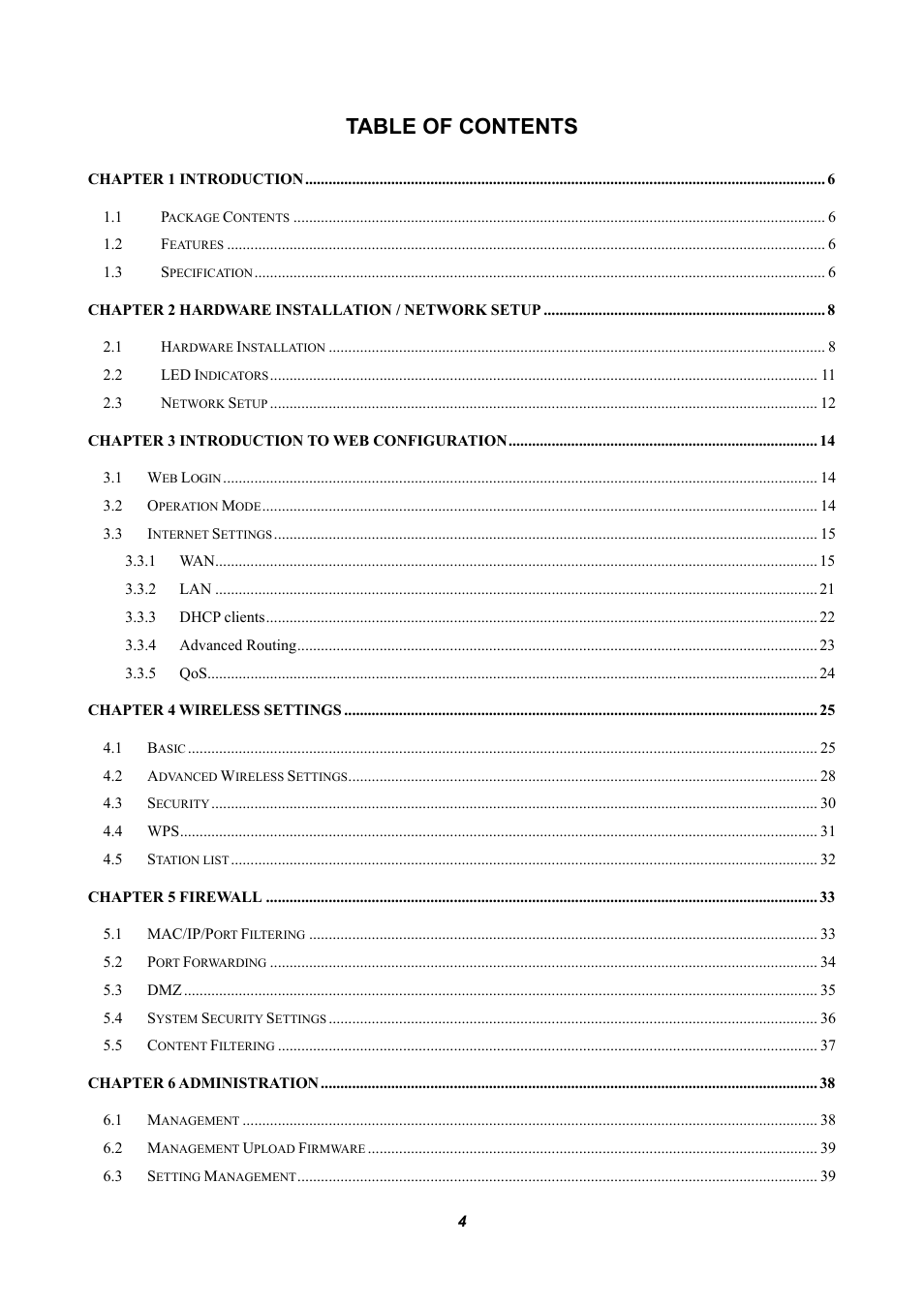 PLANET WNRT-625 User Manual | Page 4 / 42