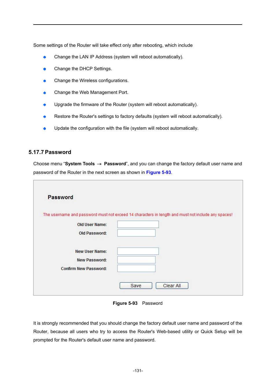 7 password, Password, Igure | Assword | PLANET WNRT-627 User Manual | Page 131 / 165