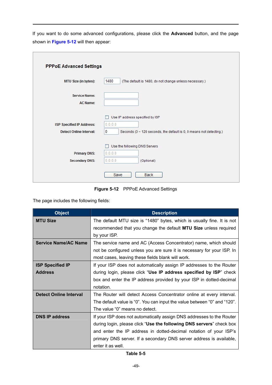 Igure, Dvanced, Ettings | PLANET WNRT-627 User Manual | Page 49 / 165