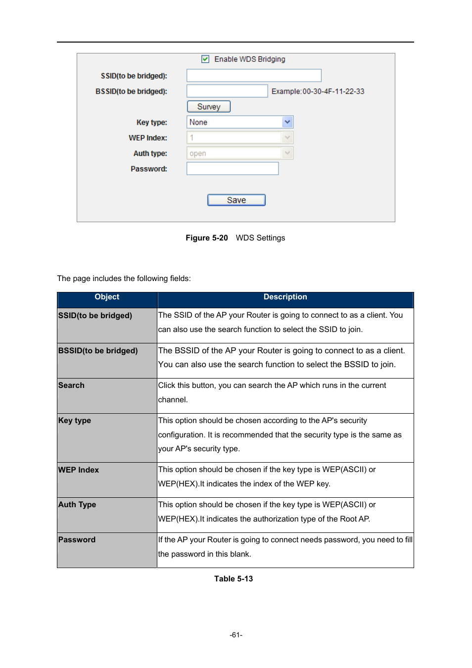 Igure, Ettings | PLANET WNRT-627 User Manual | Page 61 / 165