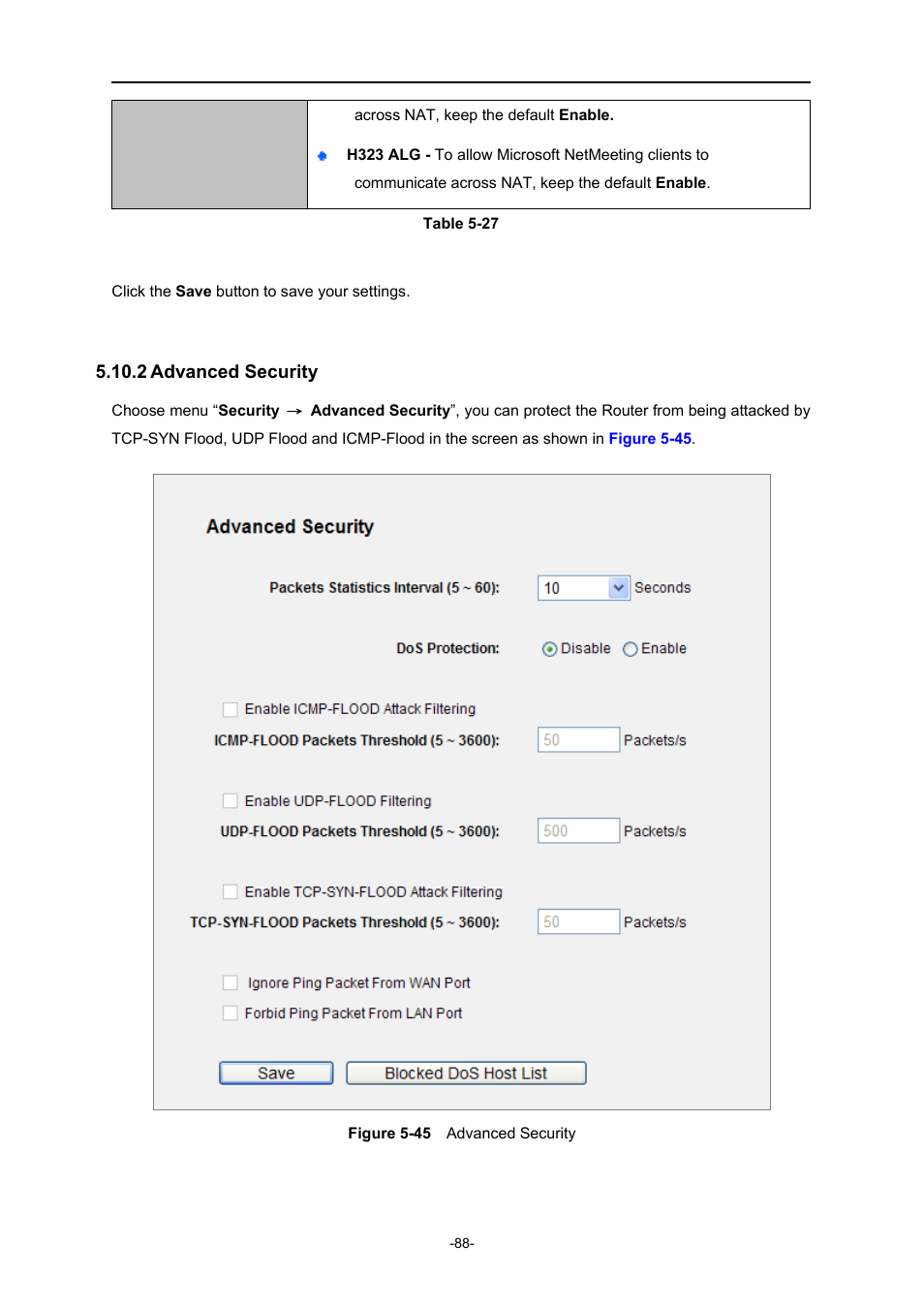 2 advanced security, Advanced security | PLANET WNRT-627 User Manual | Page 88 / 165