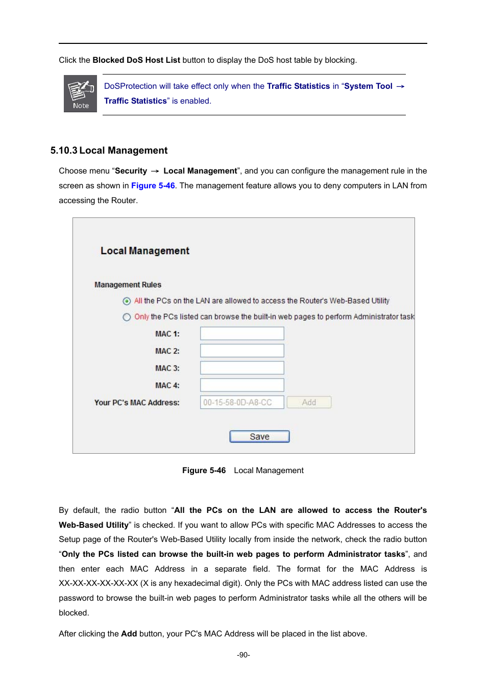 3 local management, Local management, Igure | Ocal, Anagement | PLANET WNRT-627 User Manual | Page 90 / 165
