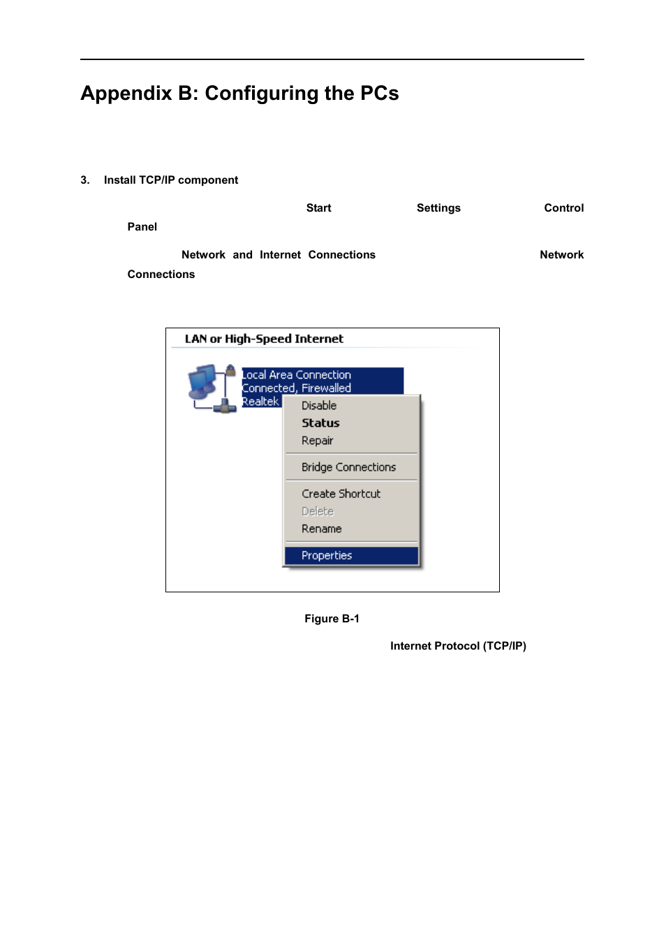 Appendix b: configuring the pcs | PLANET WNRT-627 User Manual | Page 147 / 156