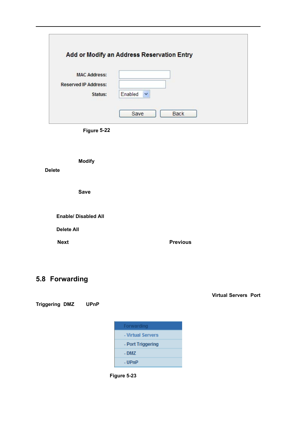 8 forwarding, Forwarding | PLANET WNRT-627 User Manual | Page 72 / 156