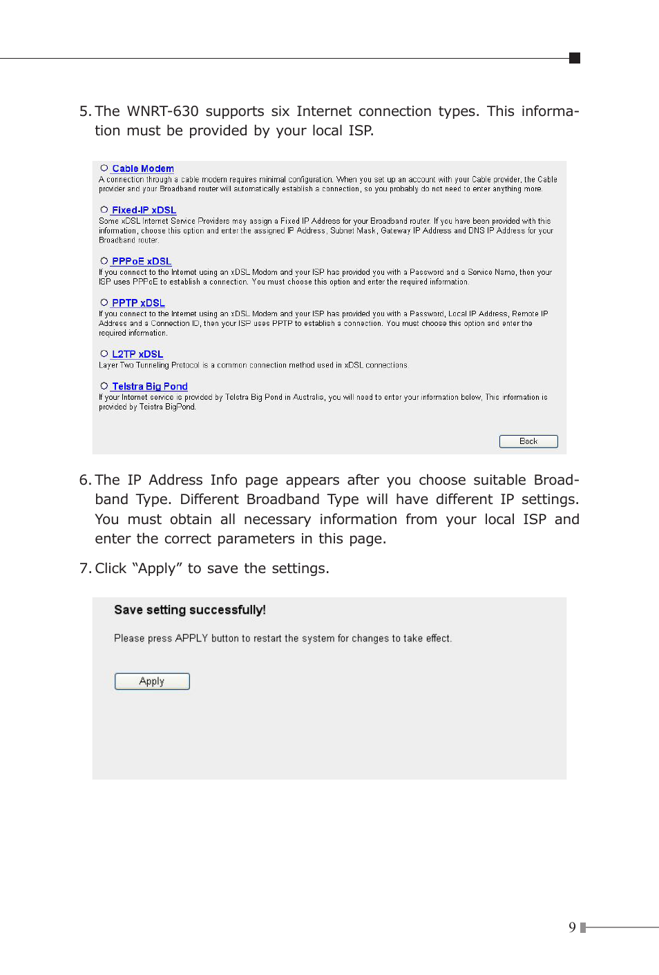 PLANET WNRT-630 User Manual | Page 9 / 12