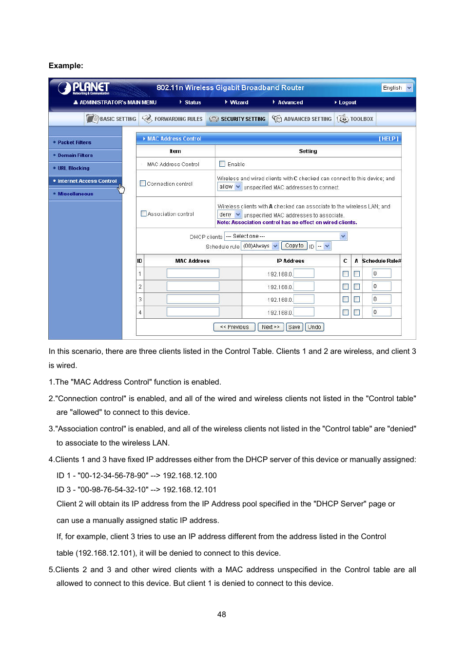 PLANET WNRT-632 User Manual | Page 48 / 86