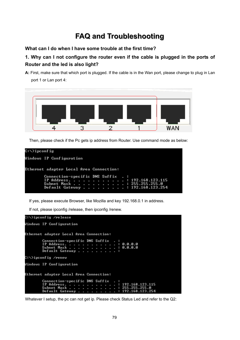 Faq and troubleshooting | PLANET WNRT-632 User Manual | Page 79 / 86