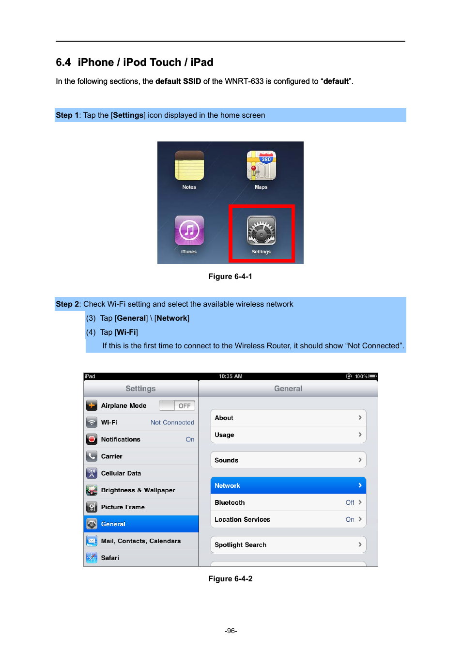 4 iphone / ipod touch / ipad, Iphone / ipod touch / ipad | PLANET WNRT-633 User Manual | Page 103 / 114