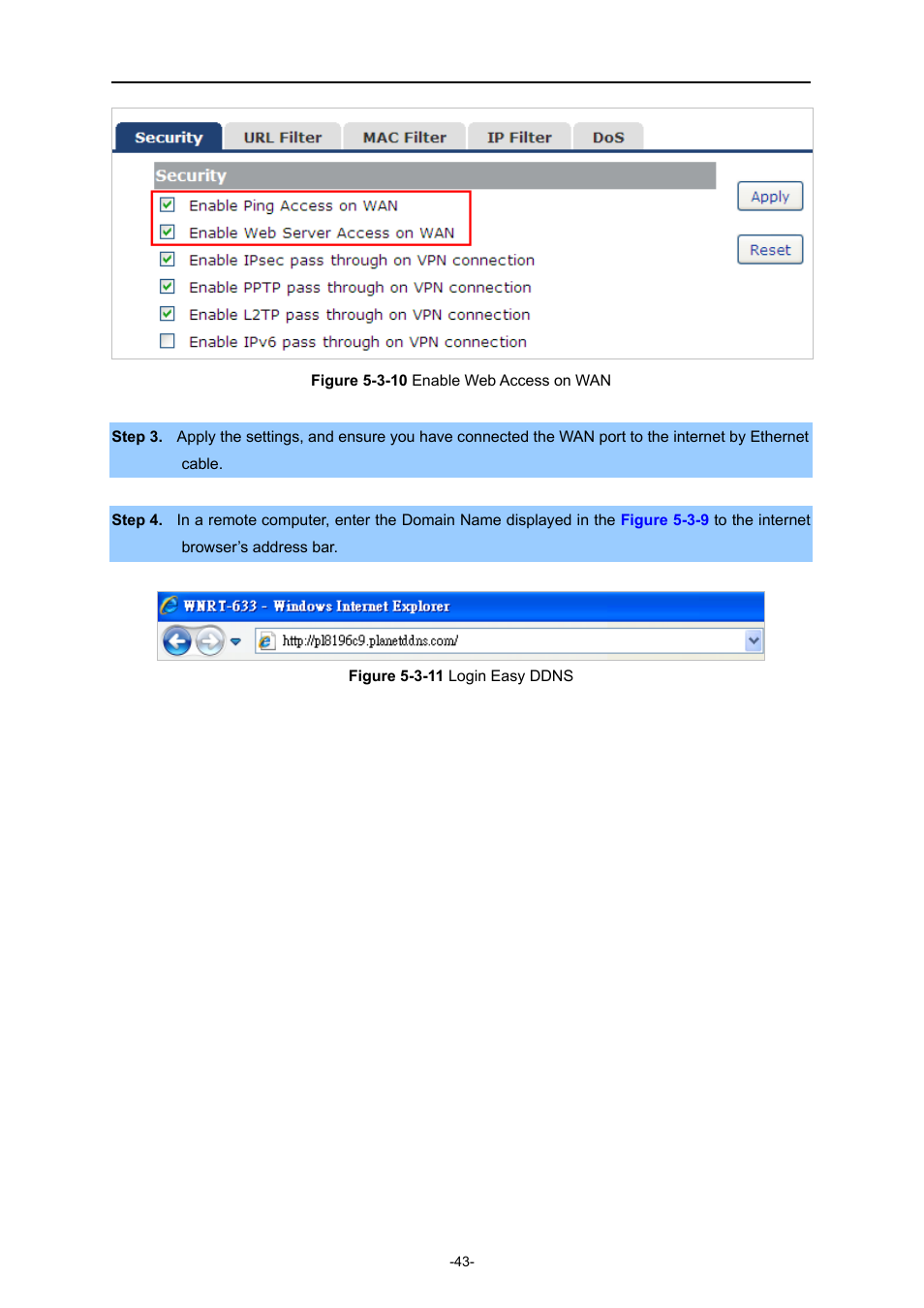 PLANET WNRT-633 User Manual | Page 50 / 114