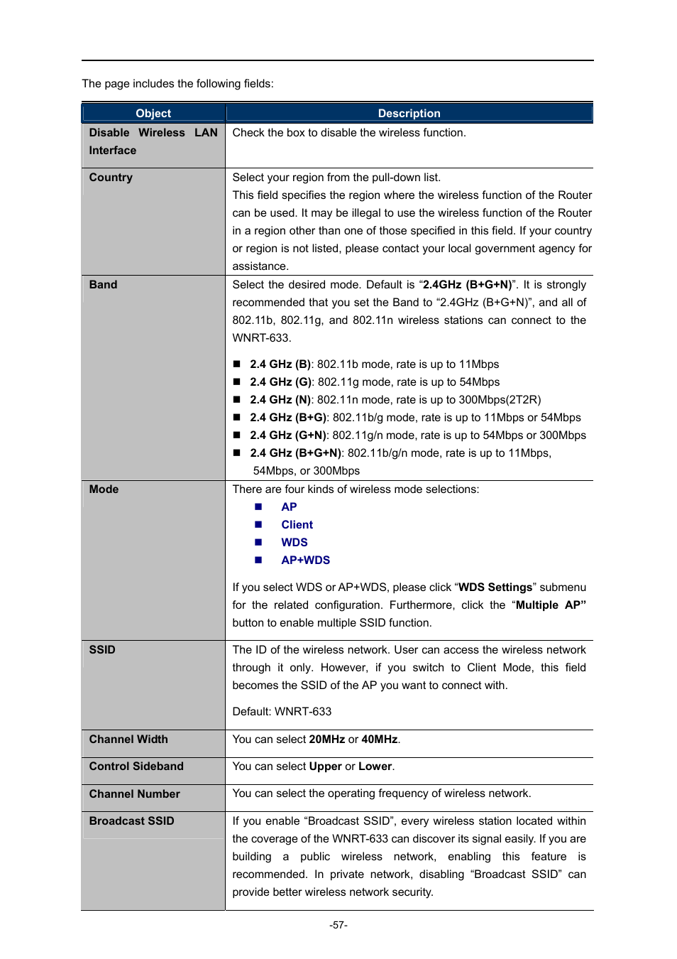 Advanced | PLANET WNRT-633 User Manual | Page 64 / 114