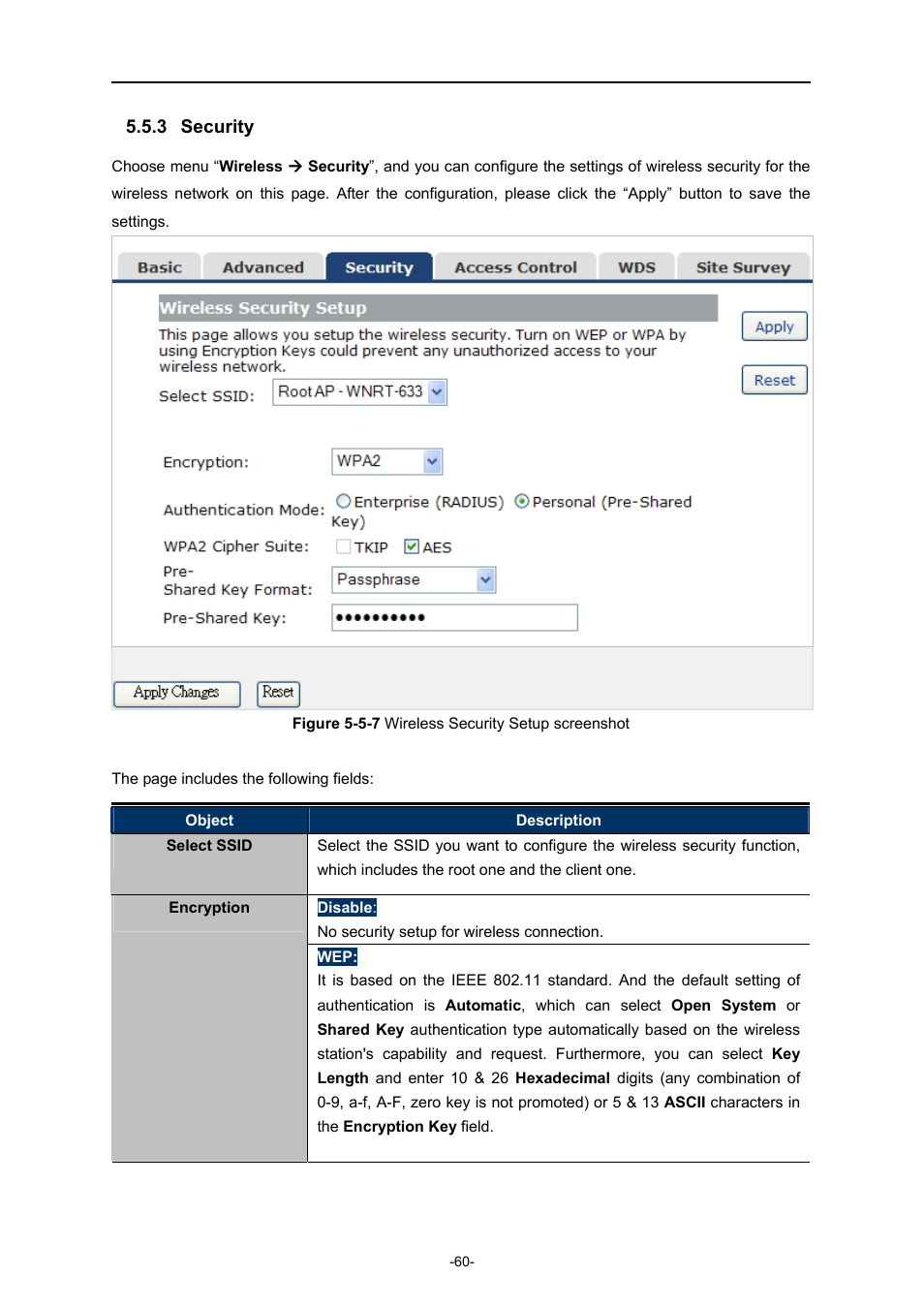 3 security, Security | PLANET WNRT-633 User Manual | Page 67 / 114