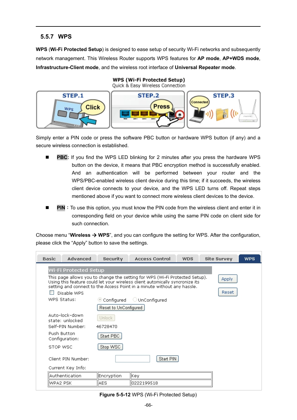 7 wps | PLANET WNRT-633 User Manual | Page 73 / 114