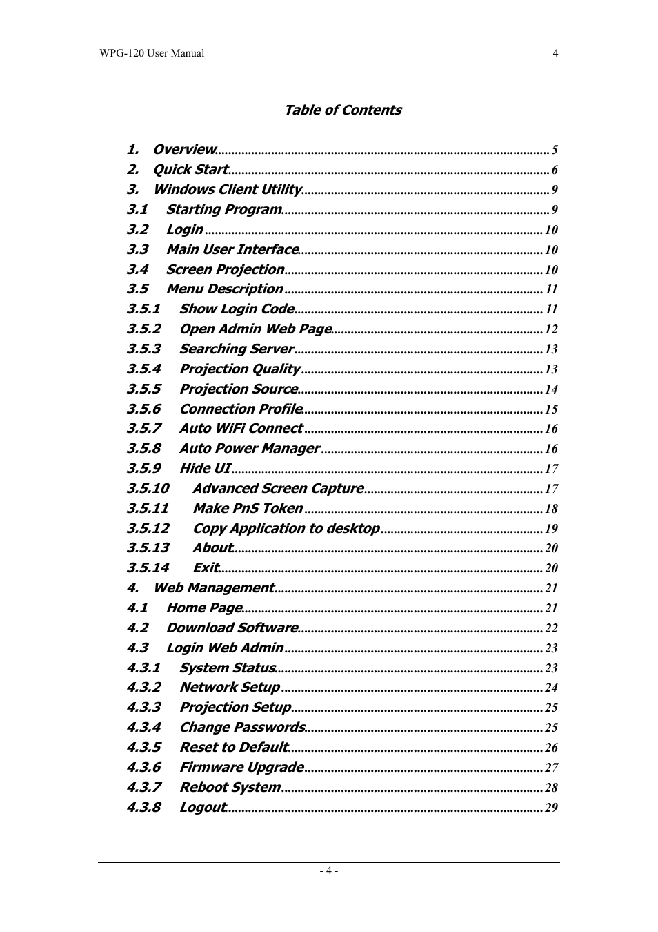 PLANET WPG-120 User Manual | Page 4 / 30