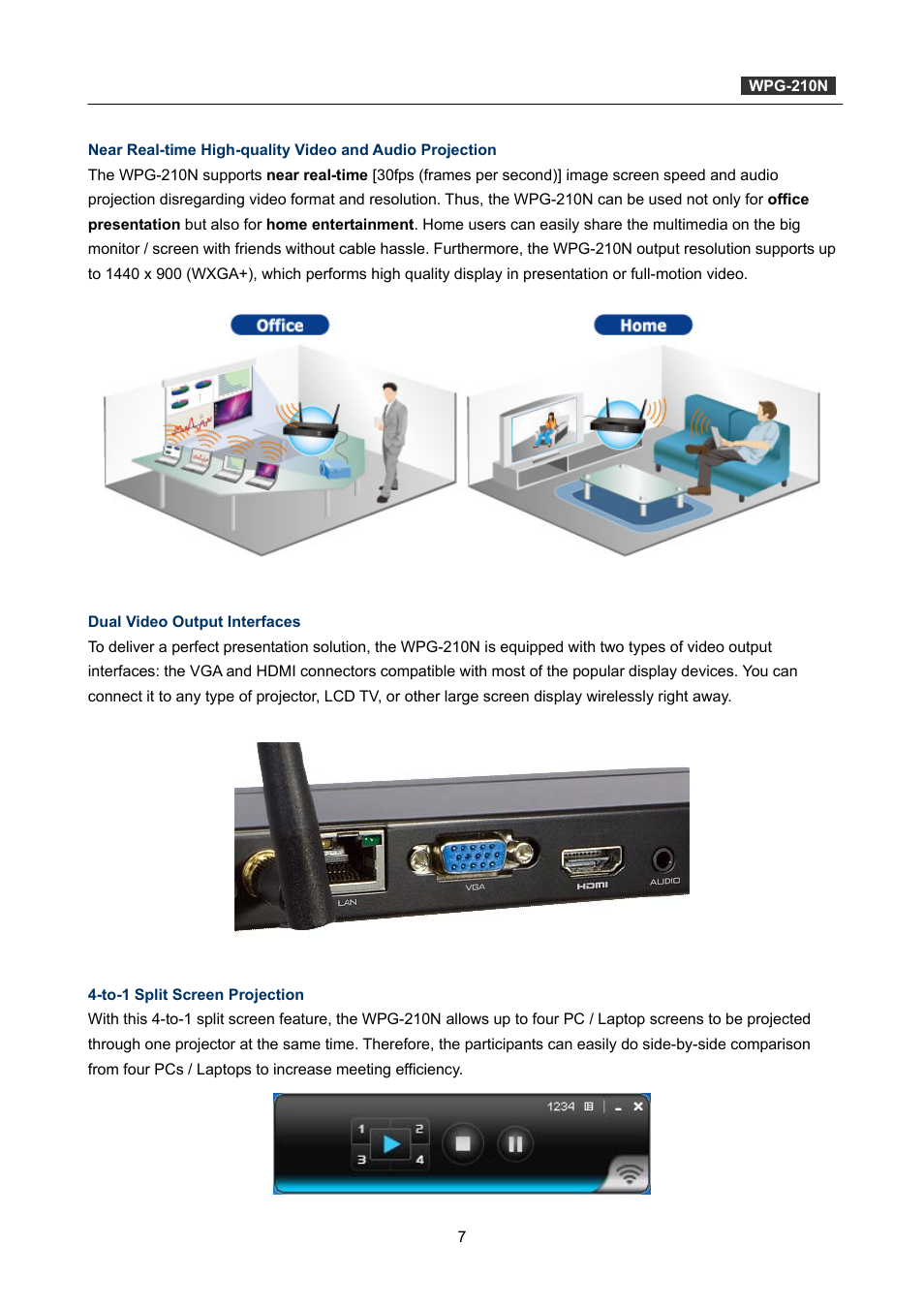 PLANET WPG-210N User Manual | Page 7 / 64