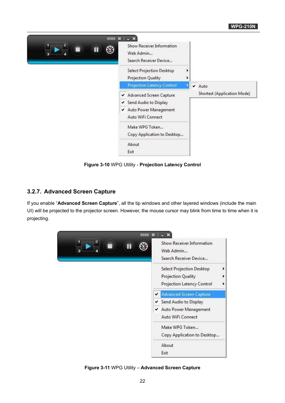 Advanced screen capture | PLANET WPG-210N User Manual | Page 22 / 62