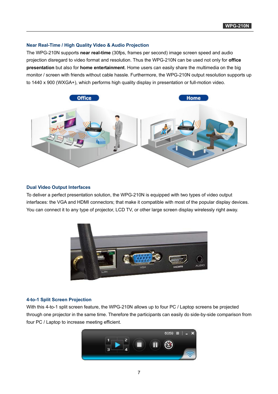 PLANET WPG-210N User Manual | Page 7 / 62