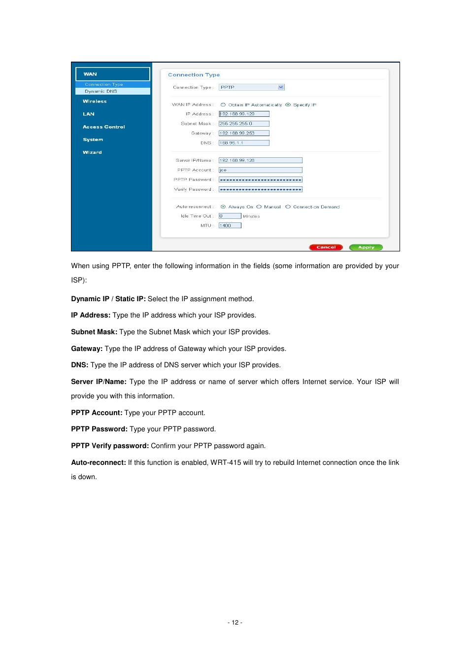 PLANET WRT-415 User Manual | Page 18 / 52