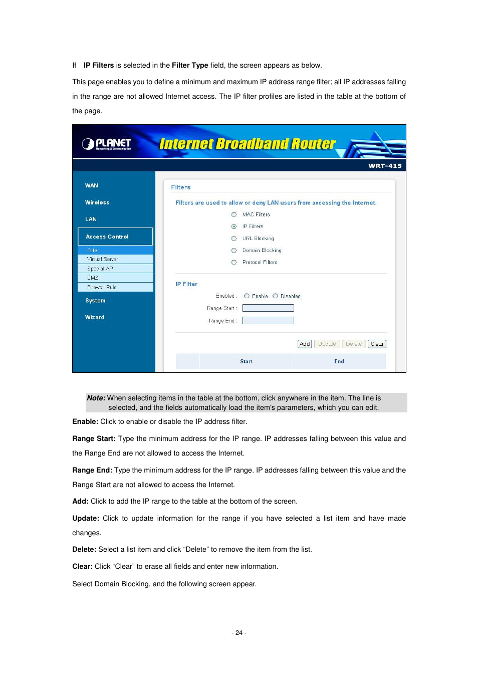 PLANET WRT-415 User Manual | Page 30 / 52