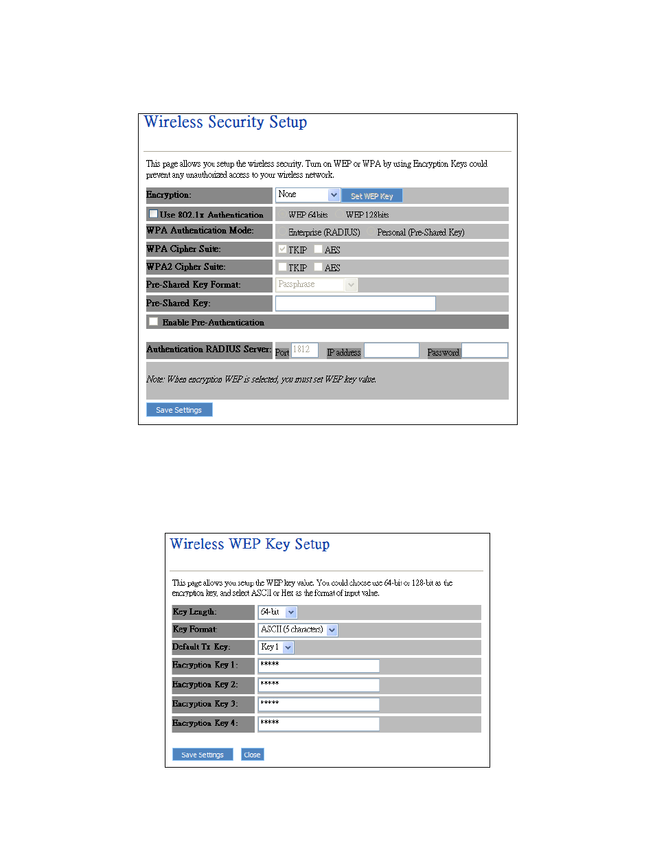 1 none, 2 wep only | PLANET WRT-416 User Manual | Page 24 / 40