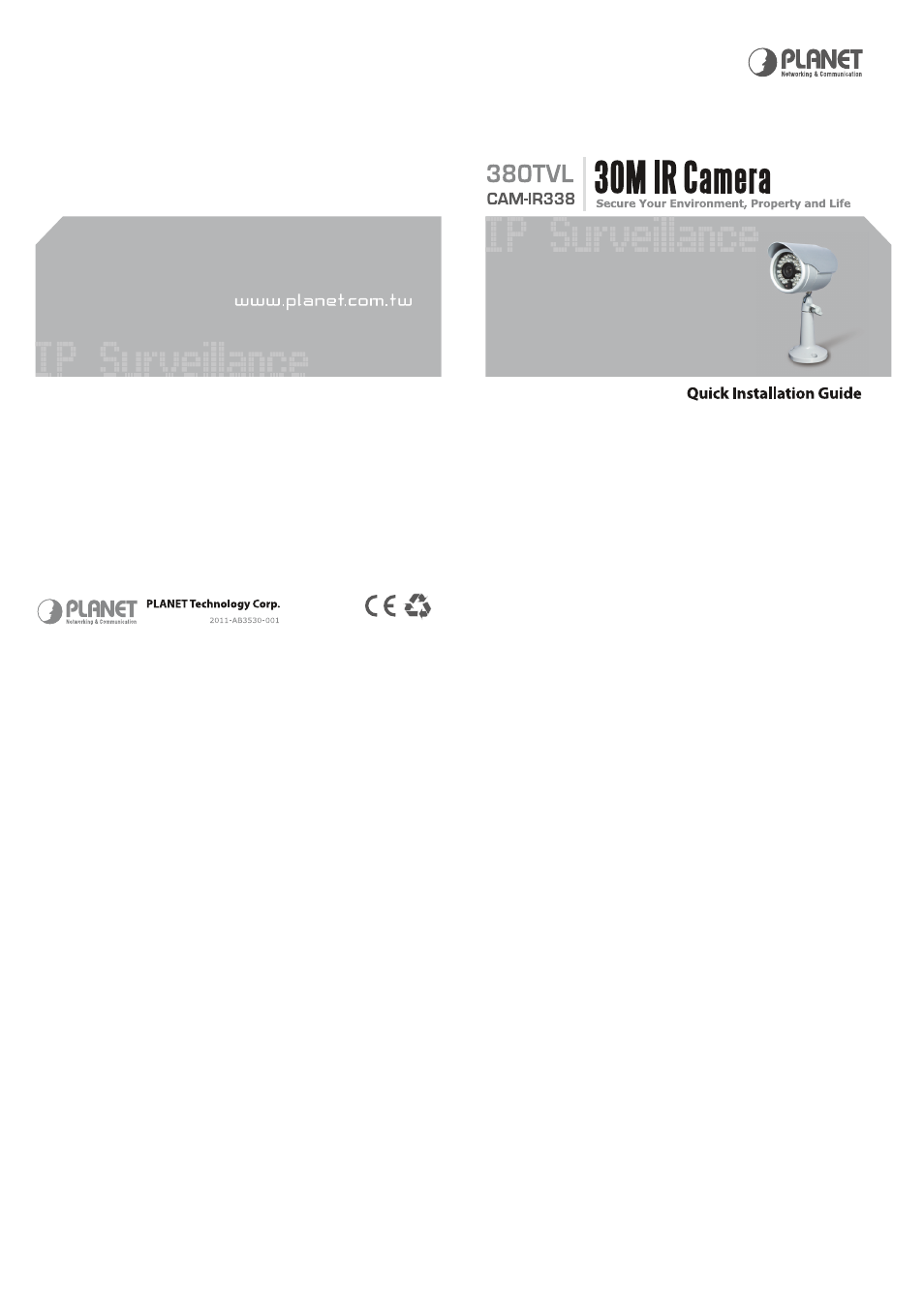 PLANET CAM-IR338 User Manual | Page 2 / 2