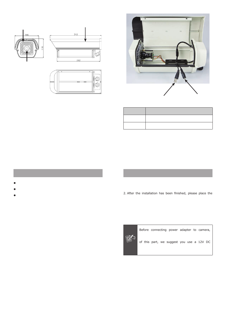 PLANET CAM-IR560V User Manual | 2 pages